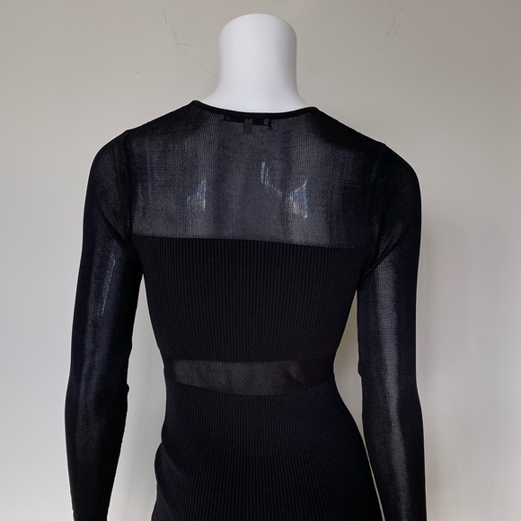 RONNY KOBO Collection Bodycon Black Long Sleeve Dress - Picture 5 of 9